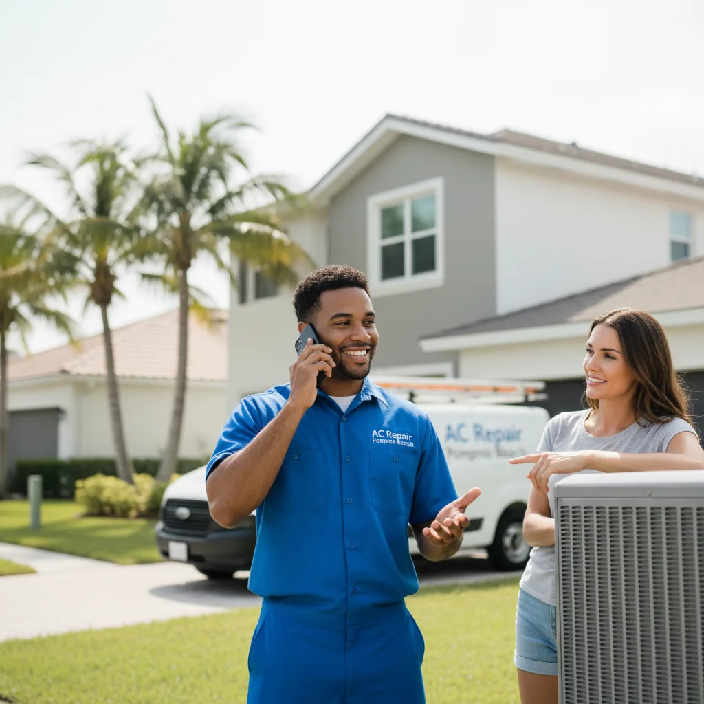 AC Repair Pompano Beach customer support in Elmwood Park